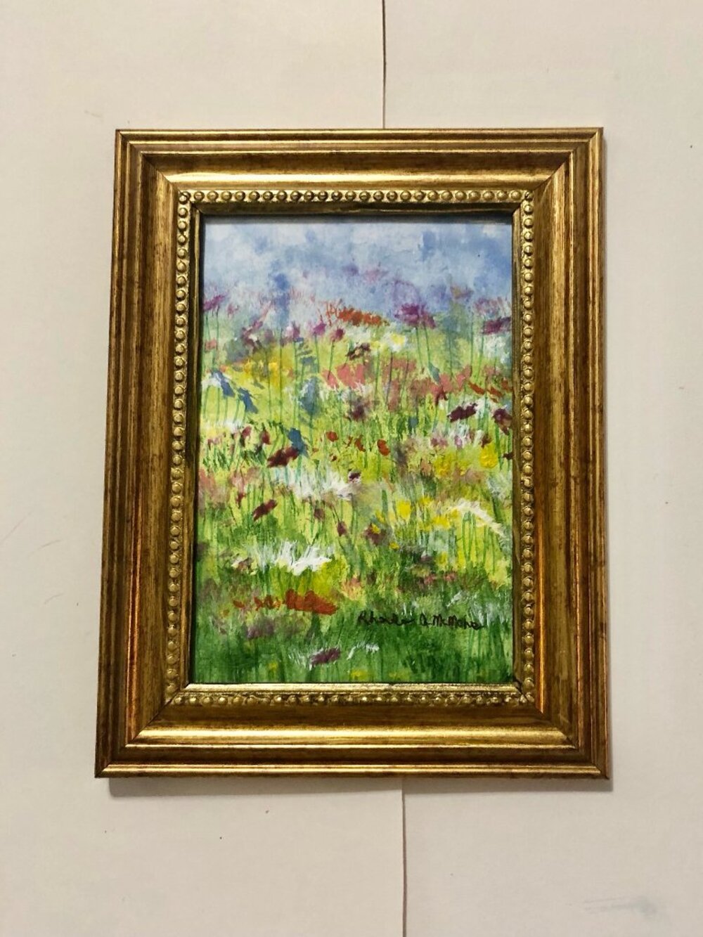 Field of Flowers Watercolor Painting